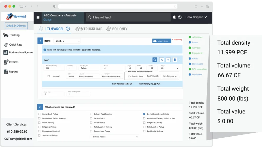 LTL Accessorial charges